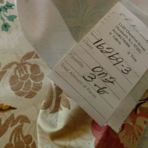 P1530466.jpg Scalamandre Duchessa Hand Printed Cotton Floral Print Coral and Plum on Putty