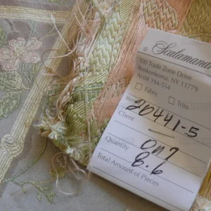 P1530494.jpg Scalamandre Butterfly & Trellis Silk Lampas Pale Lavendar MSRP USD 619/Y!