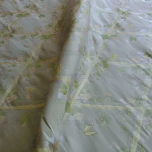 P1530498.jpg Scalamandre Butterfly & Trellis Silk Lampas Pale Lavendar MSRP USD 619/Y!