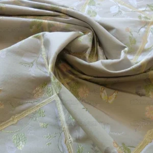 P1530500.jpg Scalamandre Butterfly & Trellis Silk Lampas Pale Lavendar MSRP USD 619/Y!