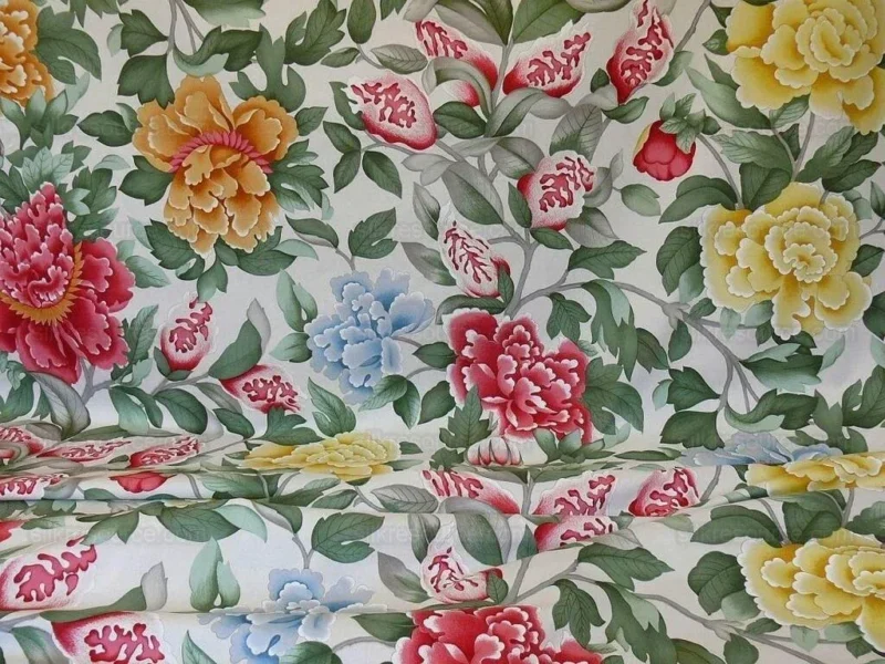 P1530879.jpg Brunschwig & Fils Lorenzo Rubelli "lahore" Huge Tree Peony