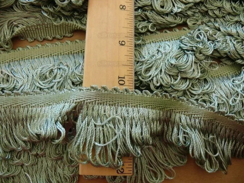 AQUA GREEN 100% SILK LOOP TRIM FT498-16 SCALAMANDRE TRIM BOX 3