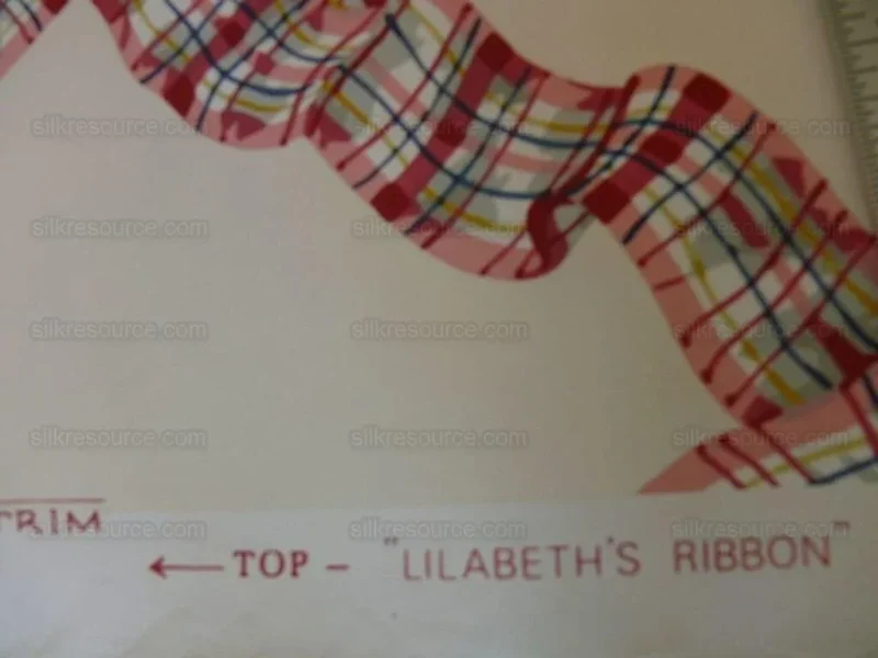 P1540008.jpg 5yd Tromp L'oeil! Scalamandre Lilabeth's Ribbon Wallpaper Single Roll