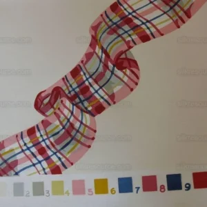 P1540009.jpg 5yd Tromp L'oeil! Scalamandre Lilabeth's Ribbon Wallpaper Single Roll
