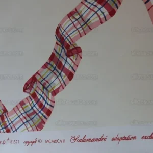 P1540010.jpg 5yd Tromp L'oeil! Scalamandre Lilabeth's Ribbon Wallpaper Single Roll