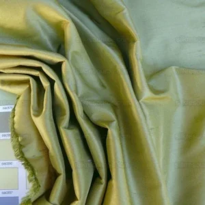 P1550005.jpg Bty Kravet Designer Silk Dupioni Chartreuse Green Golden Iridescent #1282
