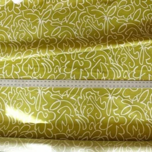 P1560771.jpg Scalamandre Yang Linen Print Green White Beige Matisse Style Drawing MSRP USD 225/y