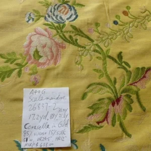 P1560823.jpg By Yd Scalamandre Cerasella French Documentary Flower Garland Yellow MSRP USD 638/Y