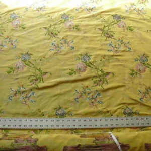 P1560824.jpg By Yd Scalamandre Cerasella French Documentary Flower Garland Yellow MSRP USD 638/Y