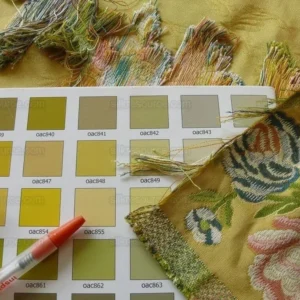 P1560826.jpg By Yd Scalamandre Cerasella French Documentary Flower Garland Yellow MSRP USD 638/Y