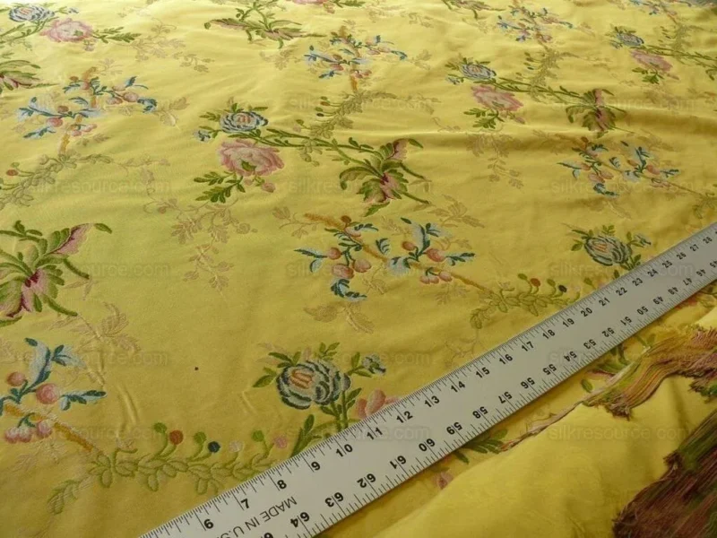 P1560830.jpg By Yd Scalamandre Cerasella French Documentary Flower Garland Yellow MSRP USD 638/Y