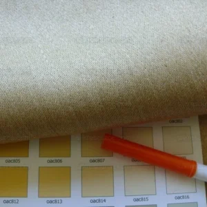 P1560919.jpg Brunschwig & Fils Monteverde 100% Linen Satin Grandure! Moss Bark Silver #1404