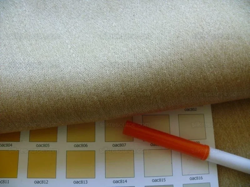 P1560919.jpg Brunschwig & Fils Monteverde 100% Linen Satin Grandure! Moss Bark Silver #1404