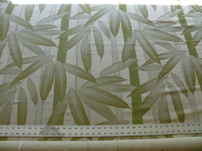 P1570037.jpg 1.9y Brunschwig & Fils Bamboo Myanmar Figured Woven Silk Bamboo