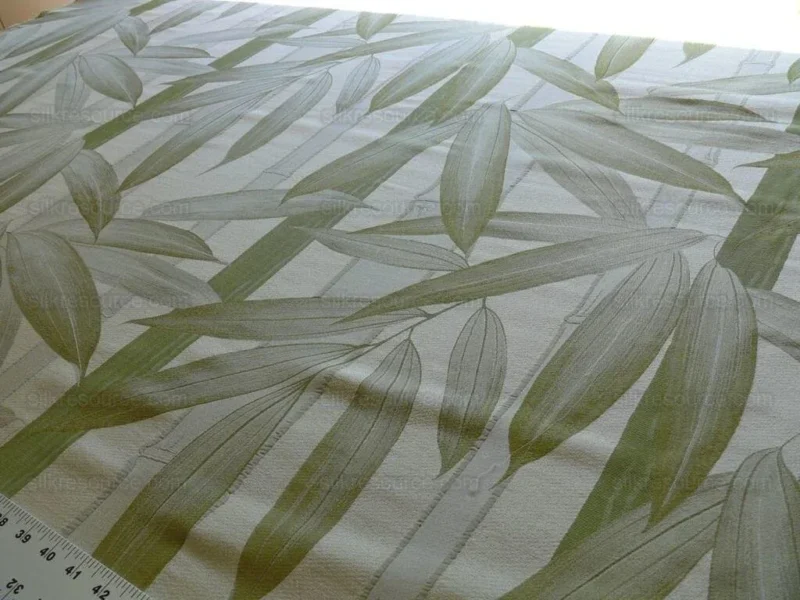 P1570039.jpg 1.9y Brunschwig & Fils Bamboo Myanmar Figured Woven Silk Bamboo