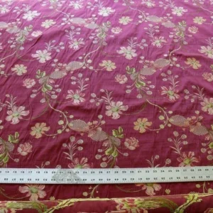 P1570256.jpg Stroheim & Romann Petit Jardin" Rouge Lace Flower Garland Burgun