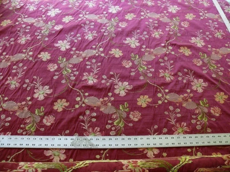 P1570256.jpg Stroheim & Romann Petit Jardin" Rouge Lace Flower Garland Burgun