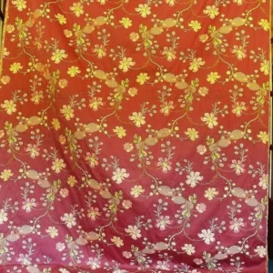 P1570263.jpg Stroheim & Romann Petit Jardin" Rouge Lace Flower Garland Burgun