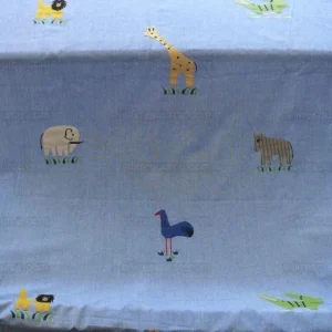 Osborne & Little Safari Animals Birds Applique Embroidery 5y