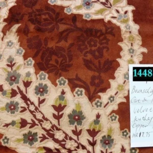 P1570596.jpg Brunschwig & Fils Kuthaya Cut & Printed Velvet Rusty Red 1.9y