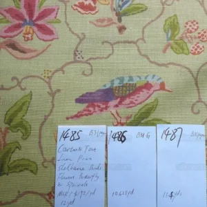 P1580017.jpg Cowton & Tout Shelburne Bird Butterfly Squirrel Acorn English Country Animal Celadon Pear Green Pink Purple MSRP USD 192/Y