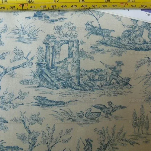 SCALAMANDRE TOILE AMUSE BOUCHES BLUE FRENCH COUNTRY MSRP2/Y SCALAMANDRE TOILE AMUSE BOUCHES BLUE FRENCH COUNTRY MSRP$392/Y