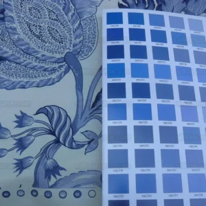 P1600185.jpg Scalamandre Gaston Y Daniela Paradise Horizon Blue Ispahan White Large Jacobean Persian Tulip Print  From Spain