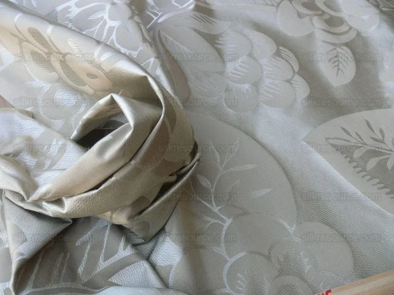 P1600704.jpg Old World Weavers 100% Silk Damask Carlsten Taupe MSRP USD 278/Y