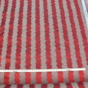 P1600787.jpg Old World Weavers Silk Leaves Stripe Russet Red Foliage Lampas MSRP USD216/y