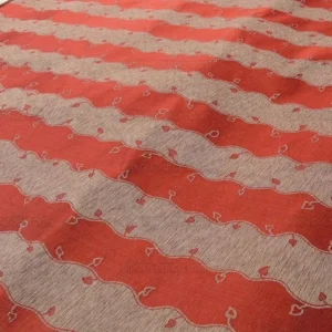 P1600789.jpg Old World Weavers Silk Leaves Stripe Russet Red Foliage Lampas MSRP USD216/y