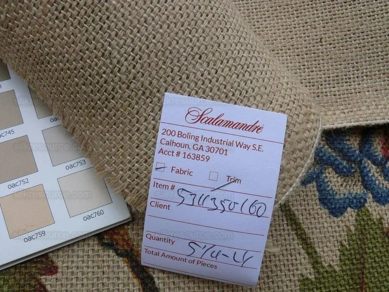 P1600842.jpg 1.25y Scalamandre Faisan Hessian-chinoiserie Original MSRP USD 496