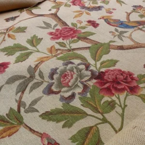 P1600845.jpg 1.25y Scalamandre Faisan Hessian-chinoiserie Original MSRP USD 496