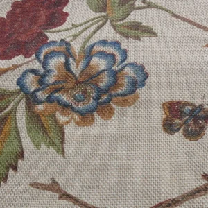1.25y Scalamandre Faisan On Hessian-rust Chinoiserie MSRP USD 496/Y