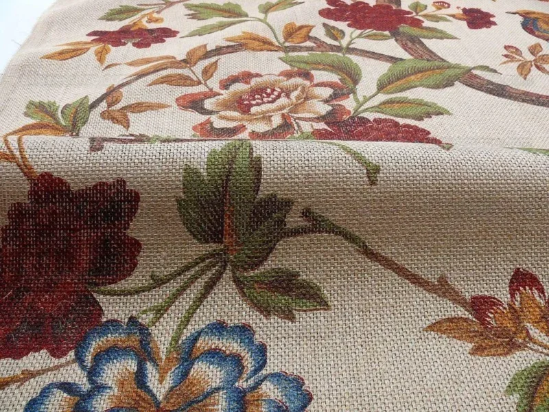 1.25y Scalamandre Faisan On Hessian-rust Chinoiserie MSRP USD 496/Y