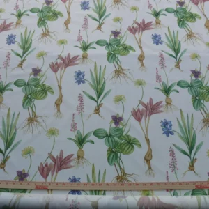 2.25Y SCALAMANDRE LES FLEURS FLOWER GARDENS GW-WHITE MSRP 2.25Y SCALAMANDRE LES FLEURS FLOWER GARDENS GW-WHITE MSRP