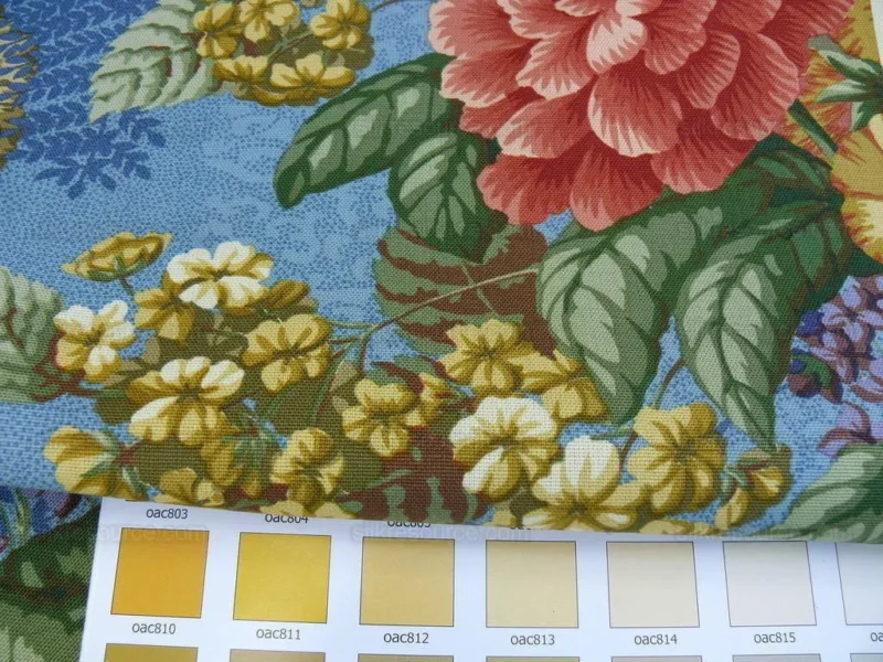 P1610023.jpg By Yard Scalamandre Old World Weavers Romsey Blue Multi Flower Tree Of Life English MSRP USD 508/y