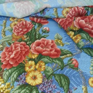 P1610024.jpg By Yard Scalamandre Old World Weavers Romsey Blue Multi Flower Tree Of Life English MSRP USD 508/y