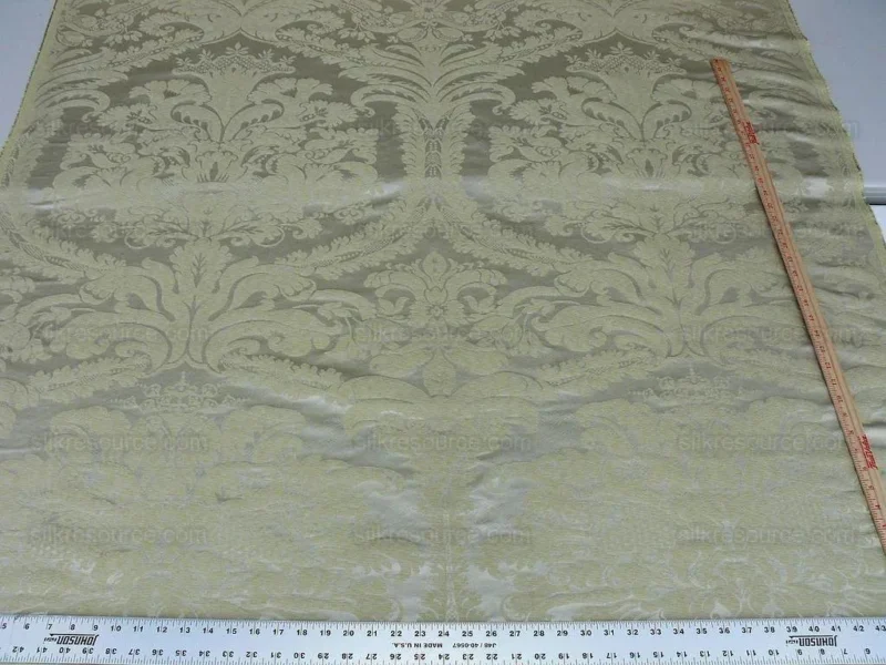 1.9y Scalamandre Italian Damask Gauffre Seafoam MSRP USD 440/Yard