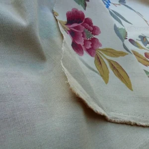 P1610205.jpg 6.9y Scalamandre Faisan-corn Linen Bird Chinoiserie MSRP USD 424/Y