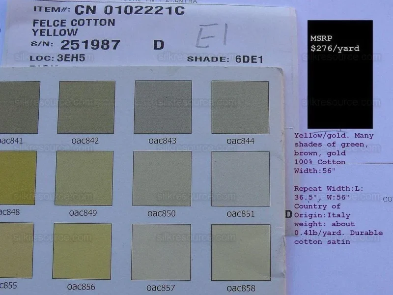 P1610270C.jpg 0.75y Scalamandre Felce Cotton Fern *yellow* Turtle Dragonfly Frog Newt MSRP USD 276/Y