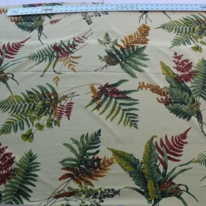 P1610272.jpg 0.75y Scalamandre Felce Cotton Fern *yellow* Turtle Dragonfly Frog Newt MSRP USD 276/Y