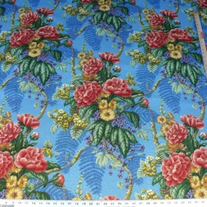 1.5Y SCALAMANDRE ROMSEY FLOWER TREE OF LIFE BLUE MSRP8 1.5Y SCALAMANDRE ROMSEY FLOWER TREE OF LIFE BLUE MSRP$508