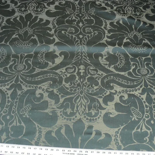9.75Y SCALAMANDRE MAGGIOLINO-SMOKE SILK GREEN DAMASK MSRP4 9.75Y SCALAMANDRE MAGGIOLINO-SMOKE SILK GREEN DAMASK MSRP$464