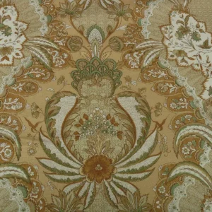 BY YARD SCALAMANDRE PERSAN HAND PRINT FRANCE IVORY RT$296