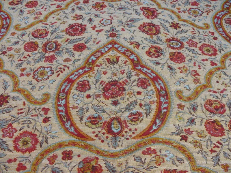 12.25Y SCALAMANDRE CALANTHA GOLD/RED BLUE FLOWER WOOL MSRP6/Y 12.25Y SCALAMANDRE CALANTHA GOLD/RED BLUE FLOWER WOOL MSRP$296/Y