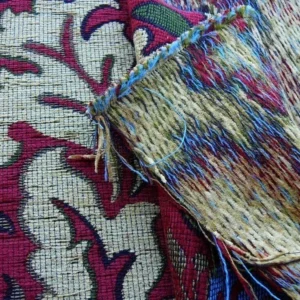 P1610862.jpg 0.5y Scalamandre Novaro Tapestry Wool Multi Red Thick MSRP USD 596Y