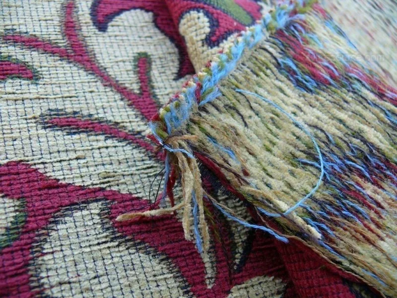 P1610863.jpg 0.5y Scalamandre Novaro Tapestry Wool Multi Red Thick MSRP USD 596Y