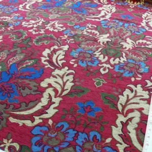 P1610864.jpg 0.5y Scalamandre Novaro Tapestry Wool Multi Red Thick MSRP USD 596Y