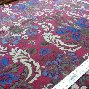 P1610865.jpg 0.5y Scalamandre Novaro Tapestry Wool Multi Red Thick MSRP USD 596Y