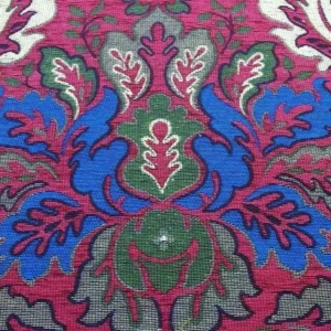 P1610866.jpg 0.5y Scalamandre Novaro Tapestry Wool Multi Red Thick MSRP USD 596Y
